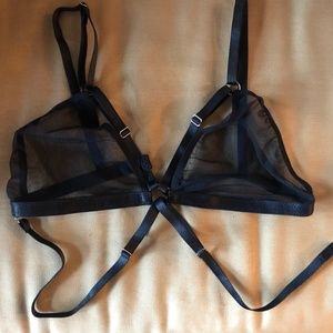 Hand-made Sheer Strappy Lingerie Set